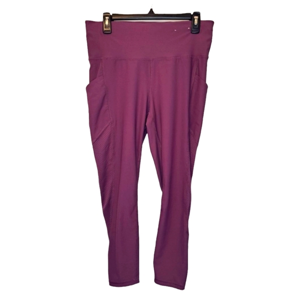 Xersion Purple 7/8 Ankle Leggings Size Large - Picture 3 of 8